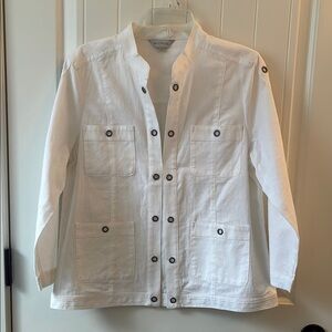 White Linen Women's Jacket